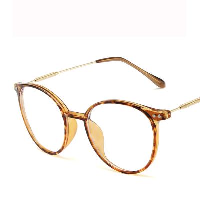 China Retro Literary Style Vintage Art Style Ladies' Style Pc Material Women's Anti Blue Light Glasses Frame Latest Girl's Trendy Glasses Frames for sale