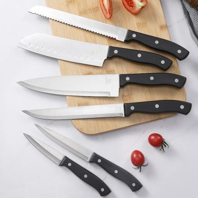 China Sustainable High Quality Stainless Steel HB9 POM 6 piece knife set for the kitchen for sale