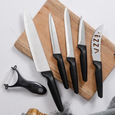 China Sustainable Amazn hot 6 piece Kitchen chef knife with pp handle for sale