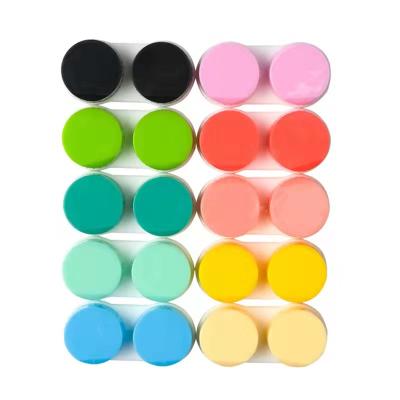 China Plastic Contact Lenses Mate Boxes Portable Contact Lenses Cases Exquisite High Colored Plastic Cases Of Small And Beautiful for sale