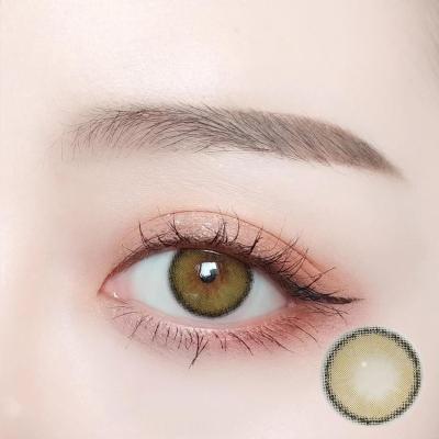 China new arrival canna roze olive green color contact lens contact lenses cycle cosmetic eye contacts lens size 14 mm canna roze for sale