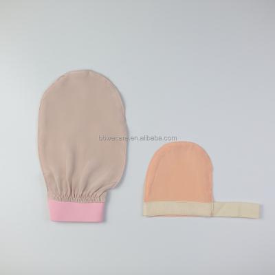 China EXFOLIATING 2022 Hot Selling Body Cleansing Scrub Glove Private Label Bathing Gloves Shower Exfoliator for sale