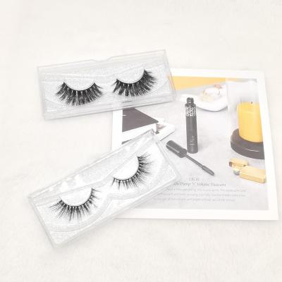 China Real Natural Soft Natural Mink Fur False Eyelash Black Cotton Tape for sale