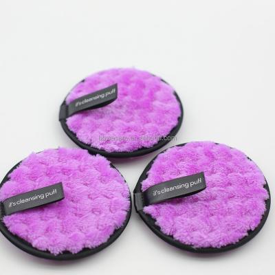 China QUICK DRY Reusable Makeup Remover Blast Microfiber Sponge Customized Makeup Remover Cleansing Pad For Face Cleansing for sale