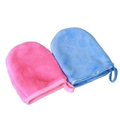 China Beauty Magic Microfiber Care Face Glove Makeup Remover Reusable Lint Free Cleaning Glove for sale