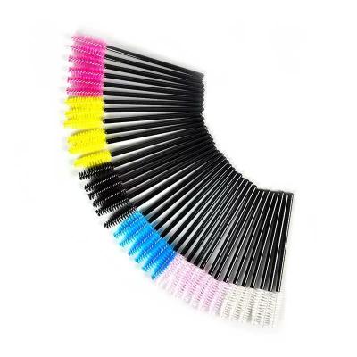 China Disposable Nylon Material Ladies Makeup Mascara Wands Eyelash Brushes for sale