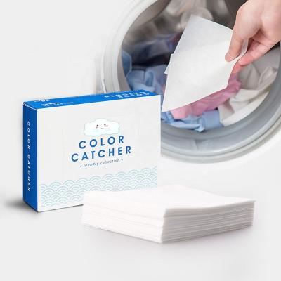 China Viable Cheap Price Nonwoven Color Catcher Sheets LOW MOQ Color Catcher Laundry Sheets for sale