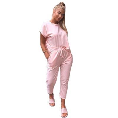 China Hot Selling Fashion High Quality Multicolor Ladies Two Piece Breathable Sports Women's Casual Suit for sale