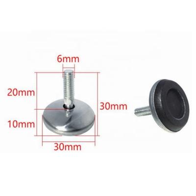 China Contemporary Threaded Adjuster Sofa Chair Table Legs Feet Support Adjustable Screw Furniture Glides Leveling Foot for sale