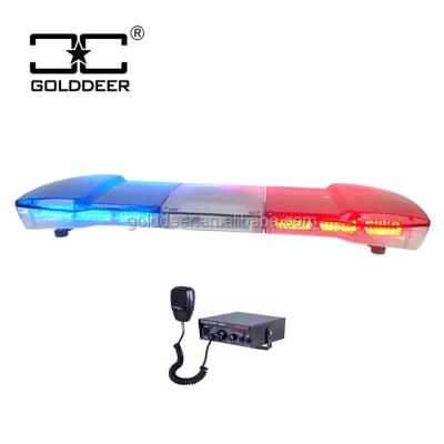 China 1200mm Light Bar Vehicle Roof Top Emergency Car Led Light Bar with 100w CJB Siren and Speaker TBD14126-20a Universal Car Vehicles for sale