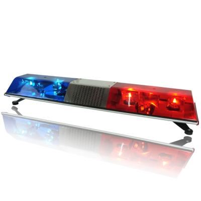 China Normal Halogen Rotator Police Emergency Ambulance DC12V Light Bar With Speaker Halogen for sale