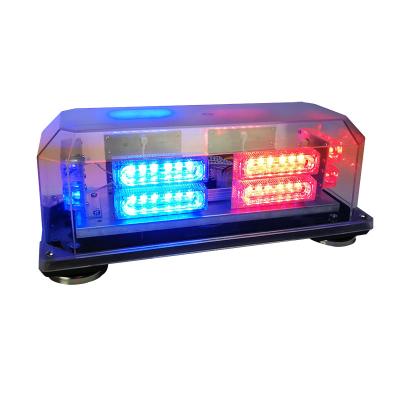 China PC + Aluminum Alloy Low Profile Emergency Vehicle Lights Magnetic Flashing Led Warning Lights Police Cheap Light Bars for sale