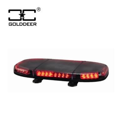 China Emergency Safety Warning Vehicles 23 Inch Led Police Mini Roof Red Flashing Light Bar For Patrol Car for sale