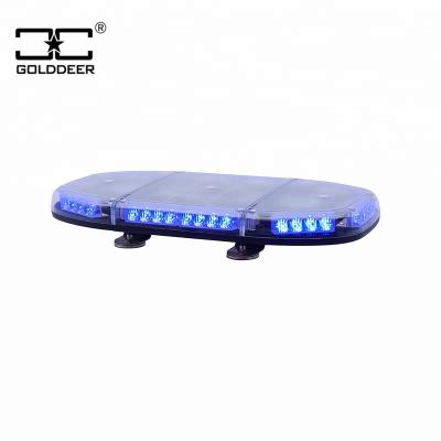 China Emergency Safety Warning Vehicles 23 Inch Led Police Mini Roof Blue Flashing Light Bar For Patrol Car for sale