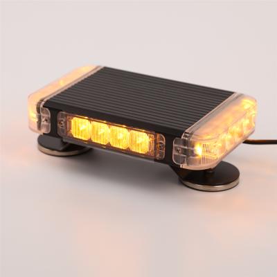 China Aluminum top and base security amber strobe light bar slim mini font led warning lightbar for emergency vehicle for sale