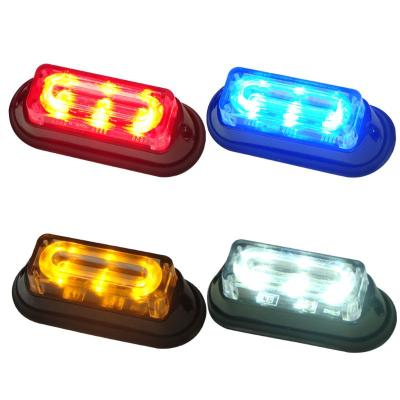 China 2019 New 12v/24v 3pcs Led Grill Outboard Mount Warning Perimeter Motorcycle Amber Turn Signal Headlights (SL623-S) SL623-S for sale