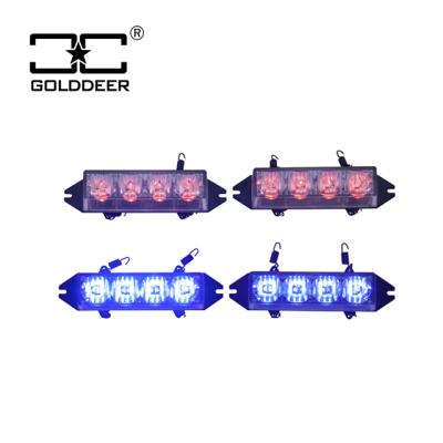 China Tow Truck LED Strobe Warning Kits Police Blue Grill Light Grill Lights Police Lights For Car Grill for sale