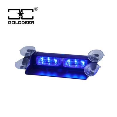 China High Quality Police Warning Light Cheap Visor Lights Automotive Industry Strobe Light Guide With Suction Cups for sale