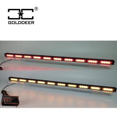 China Aluminum Housing +PC Lens+ Led 48 Inch Emergency Strobe Traffic Advisor Lights Directional LED Light Bar With Dual Color SL245 for sale