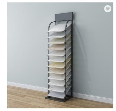 China Disassemble Retail Luxury Natural Stone Display Rack High Quality Marble Display Rack Showroom With 12 Shelves for sale