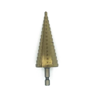 China Professional High Quality Cheap High Speed ​​Steel Coated Drill Bit Stepped Metal Drilling China Manufacture for sale