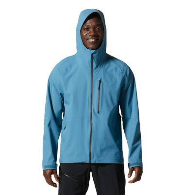 China Stretch Ripstop Fabric Rain Coat Windproof Hyperlight Waterproof Breathable Jacket For Men Custom Waterproof Jacket for sale