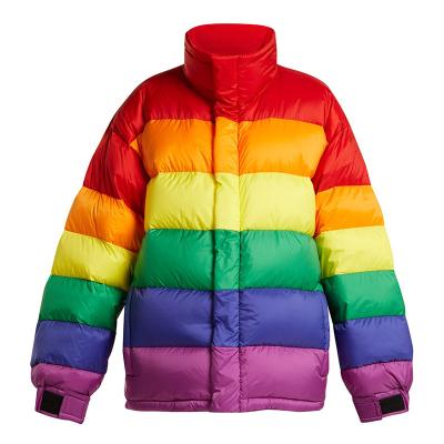 China Viable Wholesale Colorful Women Clothing Stripper Jacket Women Fashion Style Winter Padded Jacket for sale