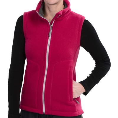 China Factory Price Breathable Fleece Invest High Quality Custom 100% Polyester Fleece Vest Women for sale