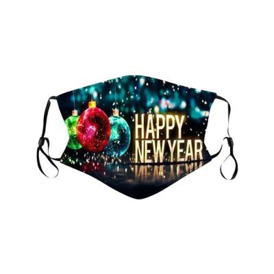 China 2021 Happy New Years Dustproof Fashion Facemask Reusable Washable Cotton for sale