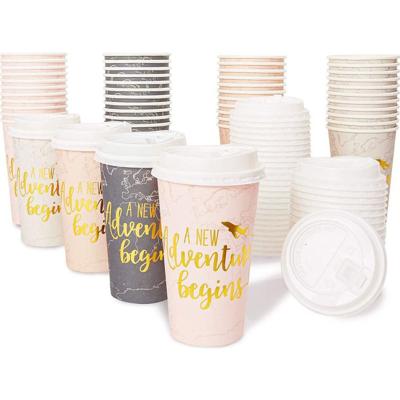 China Custom LOGO 20oz 600ml Kraft Paper Cup Disposable Coffee Cup Eco-friendly Single Wall Single Wall 20oz Paper Cup for sale