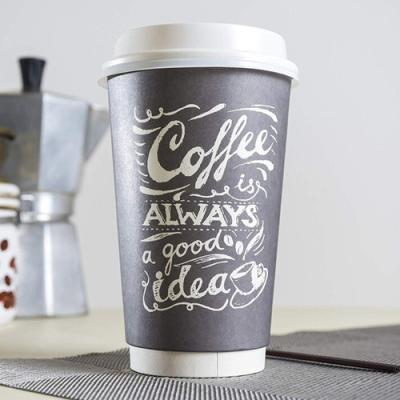 China DOUBLE WALL 20oz 600ml Double Wall Paper Cup Wholesaler Eco-friendly Take Away Custom LOGO Paper 20oz Cup Disposable Coffee Cup for sale