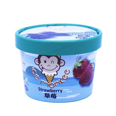 China 5oz 150ml Single Wall Ice Cream Paper Cup With Disposable Paper Lid Cup Printing Logo For Cold Desserts 5oz Ice Cream Bowl for sale