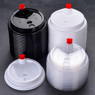 China Wholesale Single Wall Transparent Disposable Plastic Injection Lid 90/95mm Clear Lid For Beverage for sale