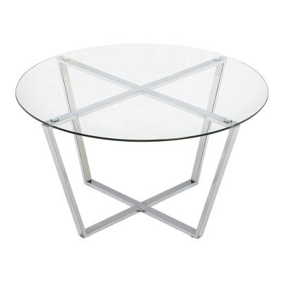 China Hot Selling Morden Living Room Furniture Modern Coffee Table Metal Legs Glass Geometric Coffee Table. for sale