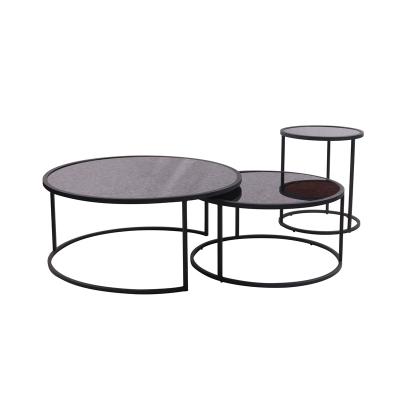 China 2021Modern Morden Living Room Furniture Coffee Table Marble Table Top Metal Legs Coffee Table Sets. for sale