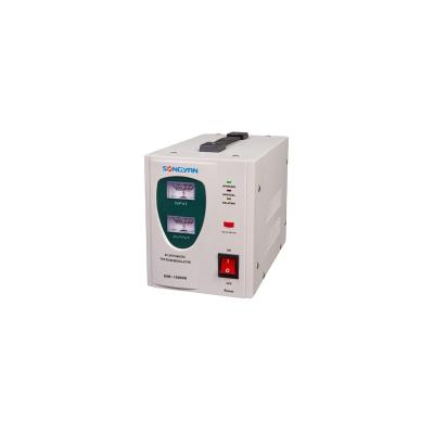 China Double Meter Factory Price SVC 1500VA Display AC Outlet Automatic Voltage Stabilizer for sale