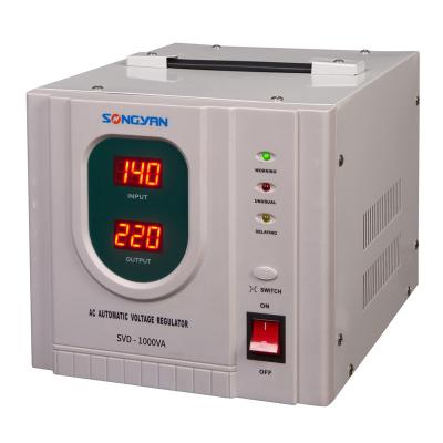 China SVC 1000VA Voltage Regulator Single Phase Servo Motor Automatic Voltage Stabilizer for Water Pump for sale