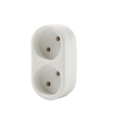 China Power EU R-U Adapter Plug Socket Price Electronic Socket Residential / Multi-Purpose Cheap Two Way Strip Socket for sale