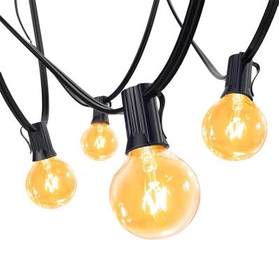 China Best Selling 25pcs G40 Light Bulb E12 Globe Patio String Light from Globe String Manufacturer g40 for sale