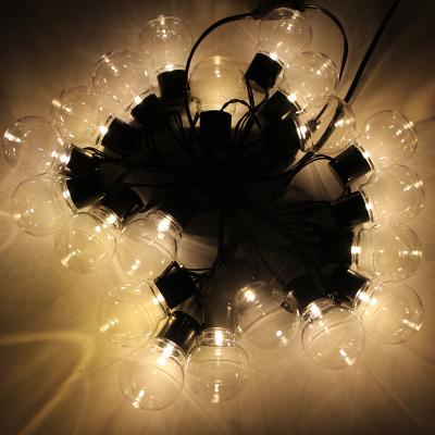 China Globe light g40 string led outdoor Christmas solar decorations bulb string for wedding party patio cafe light G40 string for sale