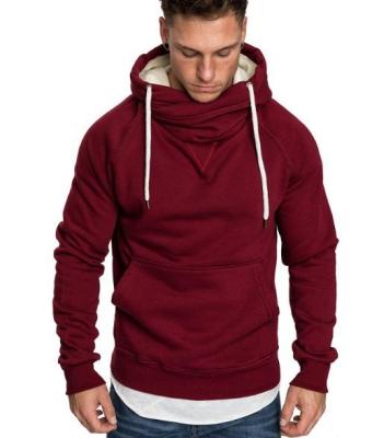 China Fashion Diagonal Men's High Performance Drawstring Pocket Autumn Winter Long Sleeve Sport Hoodies Breathable Sweatshirts for sale