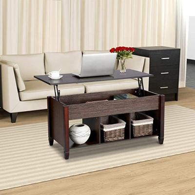 China Compile furniture Fujianhuayi lift top coffee table with storage hidden compartment noise coffee table for living room for sale