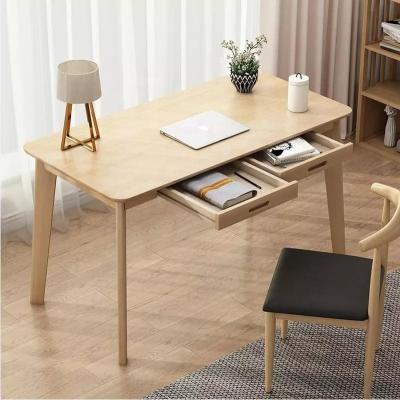 China fujianhuayi leg office personal computer desk student study landing nordic solid wood simple desk for sale