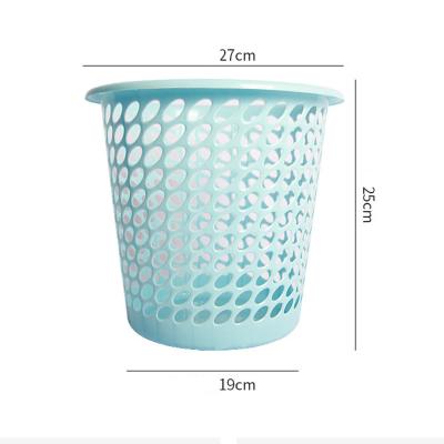 China Sustainable Garbage Bins Rubbish Containers Garbage Container Trash Can Small Paper Round Plastic for sale