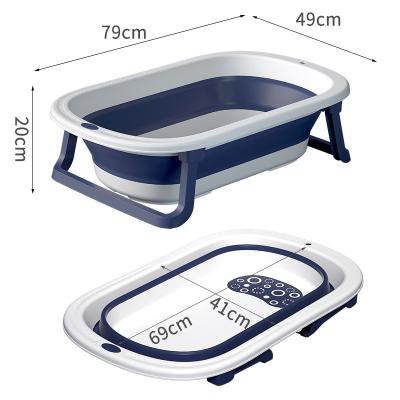 China Baby Washing Usefully Portable Luxurious Baby Clean Water Standing Foldable Baby Tub for sale