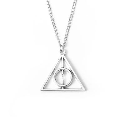 China Women's European And American Style Necklace Triangle Around Vintage Necklace Sweater Pendant Chain for sale