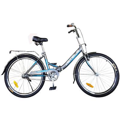 China Wholesale Factory Price STELS Brand Steel 26 Inch Folding Bike With Foot Brake Alloy Rim 4 Colors For Men And Women Folding Bicycle for sale