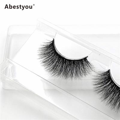 China Abestyou False Eyelash Crisscross Tapered Mink Lashes Crazy Eyelashes for sale