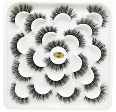 China Long Natural Abestyou 10 Pairs Eyelash Set 3D Mink Fake Lashes Handmade Natural False False Eyelashes for sale