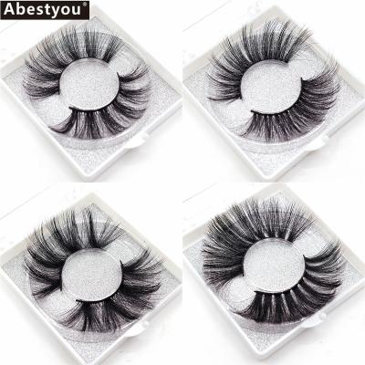 China Abestyou thick long lashes 3d mink lashes fluffy eyelash lashes3d wholesaler bulk handmade mink lashes for sale